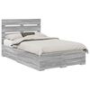 vidaXL Ramsv&iacute;k me&eth; sk&uacute;ffu Gr&aacute;r Sonoma 135 x 190 cm Samsettur vi&eth;ur