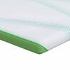 vidaXL D&yacute;nu toppur Hv&iacute;tt og gr&aelig;nt 90 x 200 cm Jacquard Efni