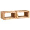 vidaXL N&aacute;ttbor&eth; 2 pcs Br&uacute;nn 45 x 30 x 24 cm Hart mang&oacute;tr&eacute;