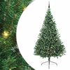 vidaXL Gervi fyrirfram l&yacute;stum j&oacute;latr&eacute; me&eth; 300 LED Gr&aelig;nn 240 cm PVC