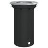 vidaXL Jar&eth;lj&oacute;s Kringl&oacute;tt Svart 10,5x10,5 cm Steypt &Aacute;lbygging