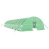 vidaXL Gr&oacute;&eth;urh&uacute;s me&eth; St&aacute;lgrind Gr&aelig;nt 108 m&sup2; 18x6x2,85 m