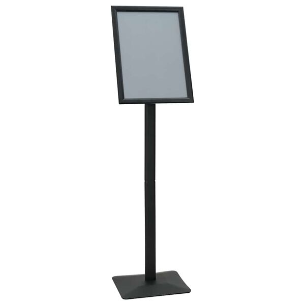 vidaXL Pedestal póststandur Svartur a3 Aluminium og PVC