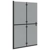 vidaXL Walk-In sturtuveggur Svartur 120 x 6,5 x 190 cm