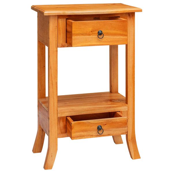 vidaXL Veggbor&eth; me&eth; sk&uacute;ffu N&aacute;tt&uacute;rulegur 50,5 x 30 x 75,5 cm Eika