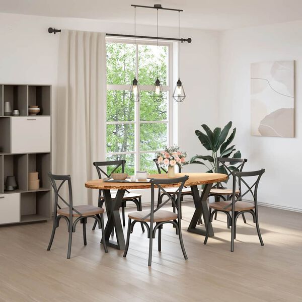 vidaXL R&uacute;mgrind &aacute;n D&yacute;nu Vaxbr&uacute;nn 90x200 cm Gegnheil Fura