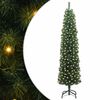 vidaXL Gervi j&oacute;latr&eacute; me&eth; 300 LED Gr&aelig;nn 210 cm PVC, st&aacute;l og plast