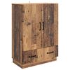 vidaXL Vi&eth;beinteyfla Gamall vi&eth;ur 66 x 34,5 x 92 cm Samsettur vi&eth;ur