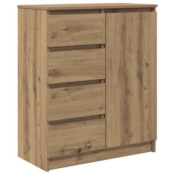 vidaXL skenkur me&eth; sk&uacute;ffum Artisan Oak 71x35x84 cm Hanna&eth;ur vi&eth;ur
