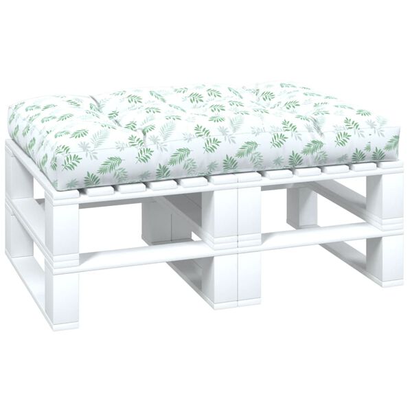 vidaXL Sessa fyrir Brettasófa Laufamynstur 120x80x12 cm Efnisáklæði