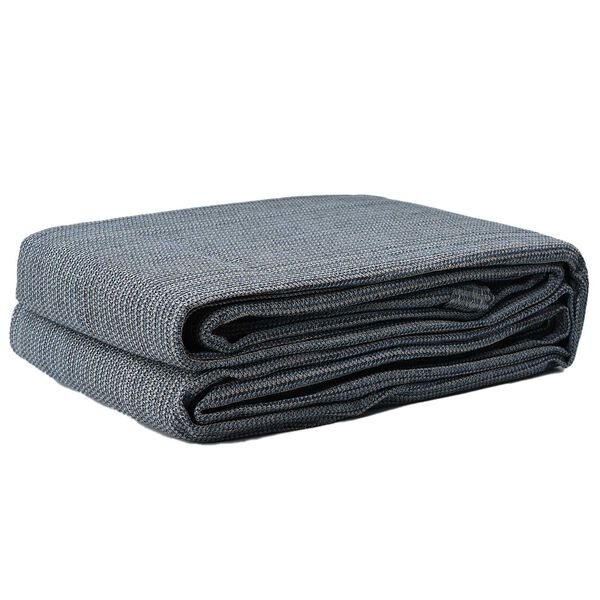 vidaXL Tjaldteppi Blár og grá 200 x 250 cm pólýetýlen