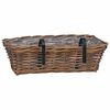 vidaXL Hangandi pl&ouml;ntu k&ouml;rfa 2 pcs Br&uacute;nn 48 x 22 x 15 cm Lacak rattan
