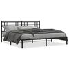 vidaXL R&uacute;mgrind &uacute;r M&aacute;lmi &aacute;n D&yacute;nu me&eth; H&ouml;f&eth;agafli Sv&ouml;rt 183x213 cm