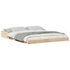 vidaXL Ramsv&iacute;k Br&uacute;nn 160 x 210 cm Solid furuhikk