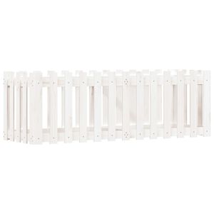 vidaXL Upph&aelig;kka&eth; Gar&eth;ker me&eth; Gir&eth;ingarh&ouml;nnun Hv&iacute;tt 150x50x50 cm Fura