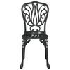 vidaXL Gar&eth; Bistro Set 3 pcs Svartur &Aacute;l