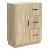 vidaXL Vi&eth;beinteyfla me&eth; sk&uacute;ffu Sonoma eikarlitur 66 x 34,5 x 87 cm