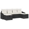 vidaXL S&oacute;fasett me&eth; p&uacute;&eth;i 6 pcs p&oacute;l&yacute;rattan