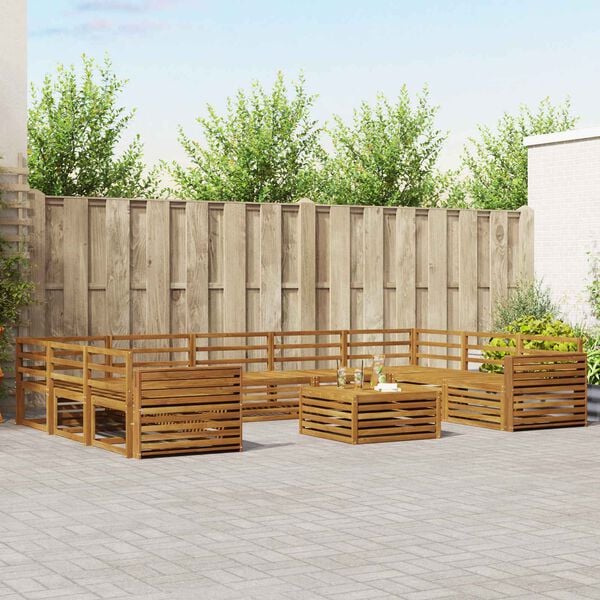 vidaXL S&oacute;fasett 10 pcs N&aacute;tt&uacute;rulegur Hrein akas&iacute;utr&eacute;