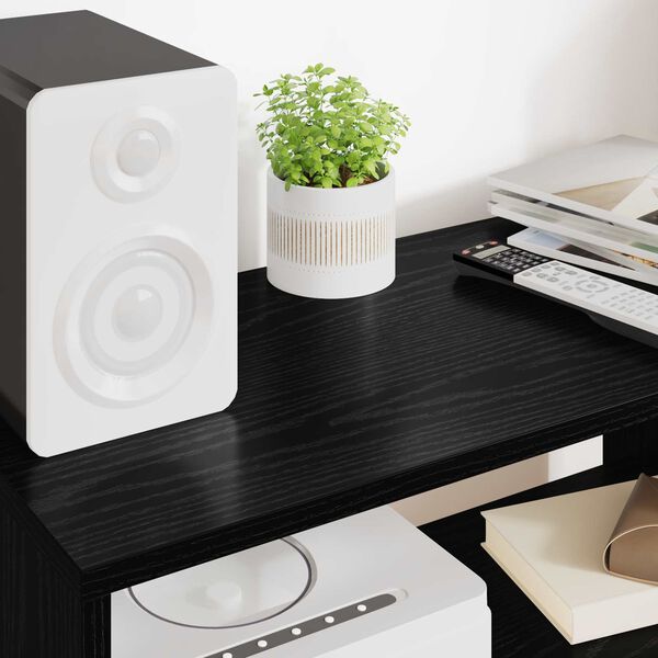 vidaXL Sj&oacute;nvarpssk&aacute;pur Svartur Eik 60 x 30 x 40 cm Samsettur vi&eth;ur