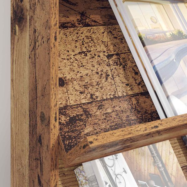 vidaXL T&iacute;marit Hillur Gamalt timbur 70 x 41 x 96 cm Samsettur vi&eth;ur