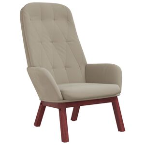 vidaXL H&aelig;gindast&oacute;ll Lj&oacute;sgr&aacute;r Flauel