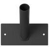 vidaXL F&aacute;nastanga Svartur 13 x 6 x 0,2 cm St&aacute;l