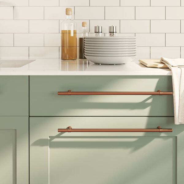 vidaXL Sk&aacute;pur Handf&ouml;ng 10 stk Bronslita&eth; 320 mm Ry&eth;fr&iacute;tt st&aacute;l