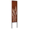 vidaXL Gar&eth;s b&uacute;na&eth; skj&aacute;r &Uacute;tskur&eth;ur Rusty 32 x 140 cm Ve&eth;ra&eth; st&aacute;l