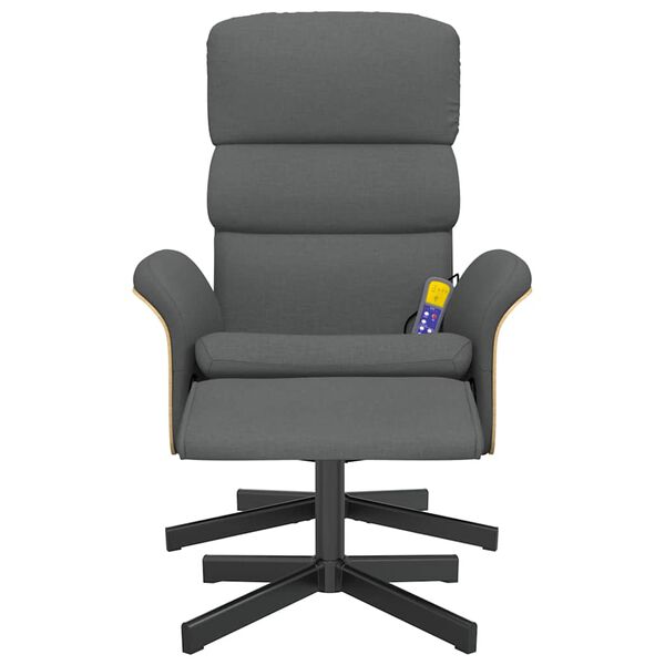 vidaXL Nuddh&aelig;gindast&oacute;ll me&eth; F&oacute;taskemli D&ouml;kkgr&aacute;r Tau&aacute;kl&aelig;&eth;i