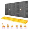vidaXL Verkf&aelig;raveggur 500x1000 mm 50 Kr&oacute;kar PP