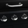 vidaXL Gas Viðarkolsgrill með 3 Brennurum
