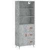 vidaXL H&aacute;r Sk&aacute;pur Steypugr&aacute;r 69,5x34x180 cm Samsettur Vi&eth;ur