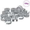 vidaXL Cam l&aacute;s skr&uacute;fur 4000 pcs Silfur M&aacute;lmur