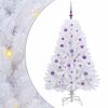 vidaXL Gervi hengdu j&oacute;latr&eacute; me&eth; 150 LED Hv&iacute;tt 150 cm PVC og st&aacute;l