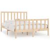 vidaXL R&uacute;mgrind Gegnheill Vi&eth;ur 120x190 cm L&iacute;til Tv&iacute;brei&eth;