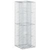 vidaXL Gabion h&aelig;kka&eth; r&uacute;m Silfur