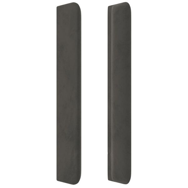 vidaXL H&ouml;f&eth;agafl me&eth; Eyrum 93x16x118/128 cm D&ouml;kkgr&aacute;tt Flauel