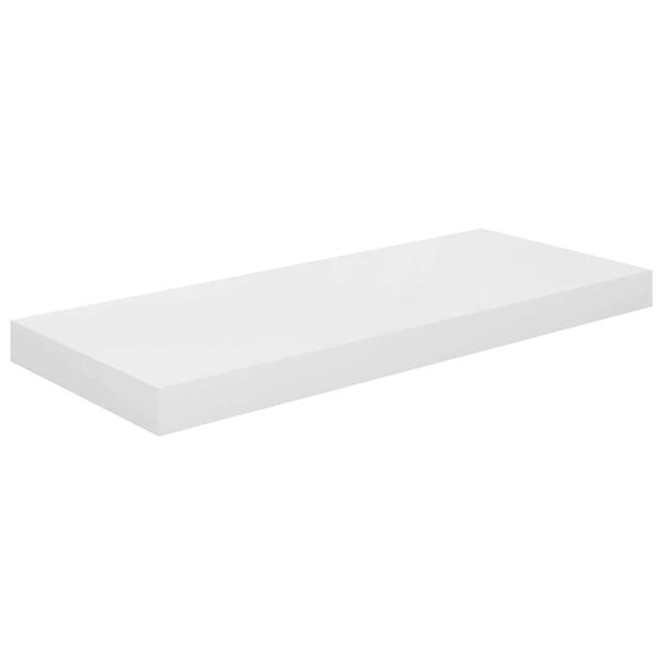 vidaXL Vegghengd Hilla H&aacute;glans Hv&iacute;t 60x23,5x3,8 cm MDF