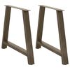 vidaXL bor&eth;stofubor&eth;sf&aelig;tur A-laga 2 stk. 100x(72-73) cm st&aacute;l