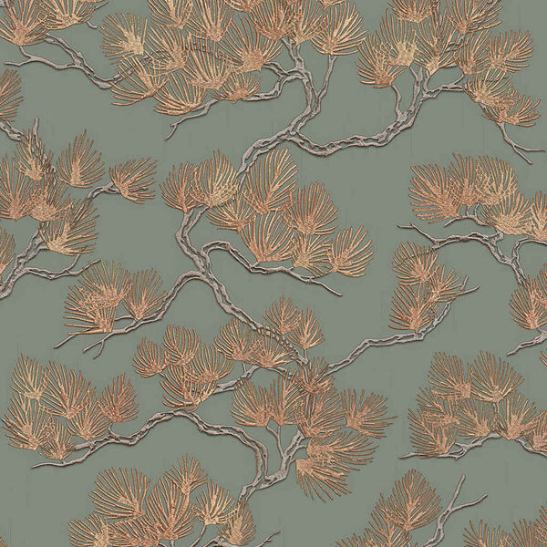 DUTCH WALLCOVERINGS Veggf&oacute;&eth;ur Furutr&eacute; Gr&aelig;nt