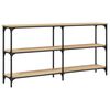 vidaXL Veggbor&eth; Sonoma Eik 150x29x75 cm Samsettur Vi&eth;ur