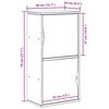 vidaXL hliðarskápur "ODDA" Hvítur 40x24x79 cm Solid Wood Furu