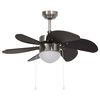 vidaXL Loftvifta me&eth; Lj&oacute;si 76 cm D&ouml;kkbr&uacute;n
