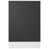 802556 vidaXL Dishwasher Panel “Lyon” Grey 45x3x67 cm Chipboard