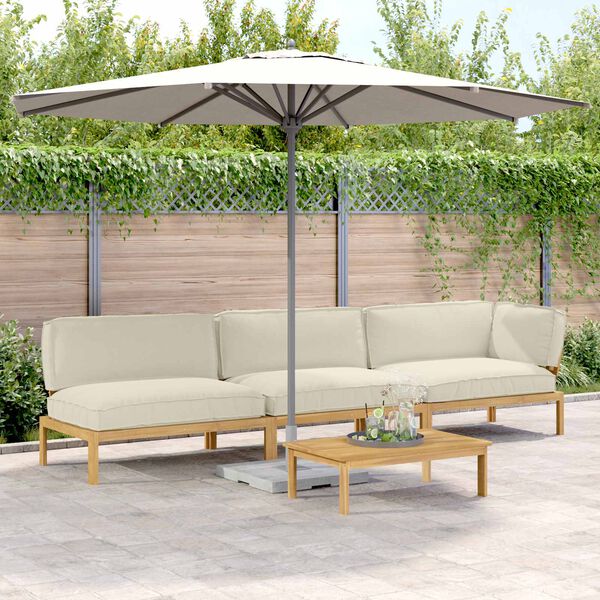 vidaXL S&oacute;fasett me&eth; p&uacute;&eth;i Einlita 4 pcs Rj&oacute;malitur Hrein akas&iacute;utr&eacute;