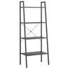 vidaXL 4-stiga standhilla Svart 56x35x140 cm