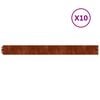 vidaXL Gar&eth;kantar 10 stk. 10x103 cm Sveigjanlegt Corten-st&aacute;l
