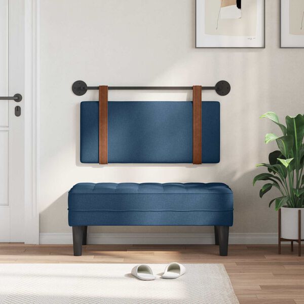 vidaXL Hengisk&aacute;li Vegghengt Einlita Bl&aacute;r 90 x 55 x 5 cm Forn PU