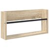 vidaXL T&iacute;marit Hillur Sonoma Eik 60 x 12 x 30 cm Samsettur vi&eth;ur